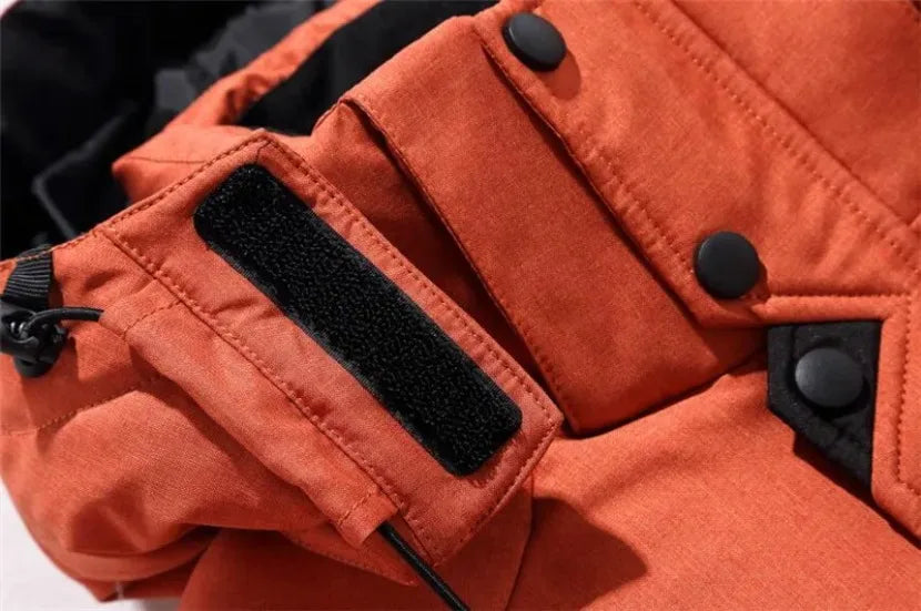 Down Jacket Male Winter Men White Duck Down Jacket Hooded Outdoor Thick Warm Padded Snow Coat Oversize M-4XL