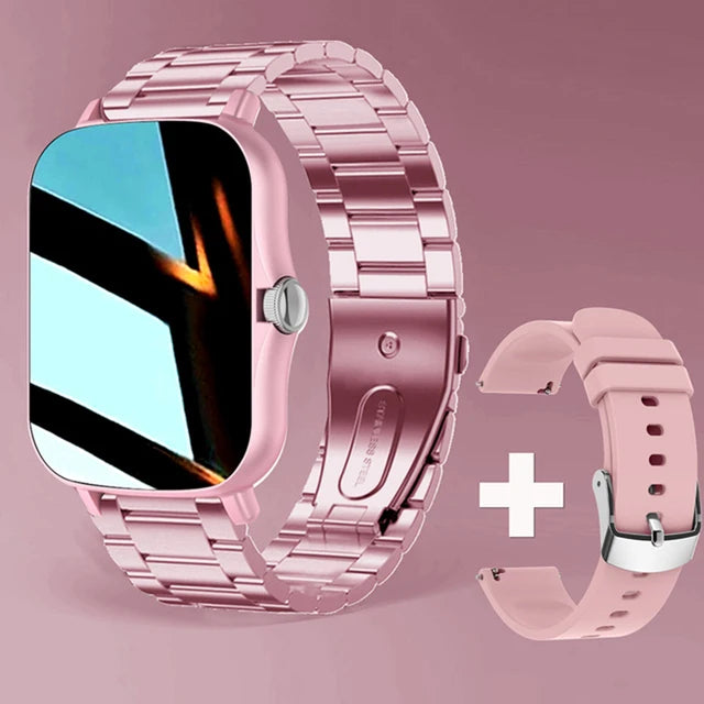 New Smart Watch Android Phone 1.44''Inch Color Screen Bluetooth Call Blood Oxygen/Pressure Monitoring Smart Watch Women Men HT30