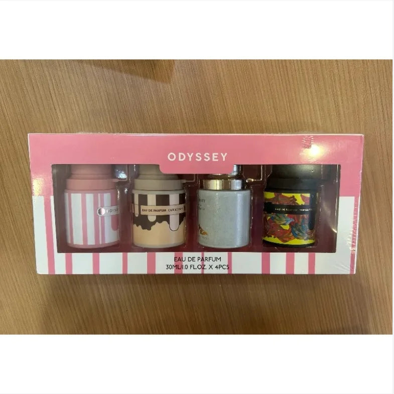 30ml*4 Arabic Perfume Set Long Lasting Luxury Mini Fragrance Collection Portable Elegant Woody Rich Smooth Exotic Premium Scent