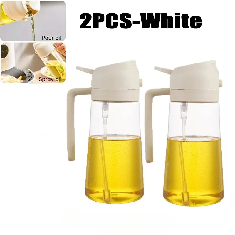 200/300/500ml Oil Spray Bottle BBQ Cooking Olive Oil Sprayer Plastic Baking Oil Spray Empty Bottle Vinegar Bottle Or  Oil brush