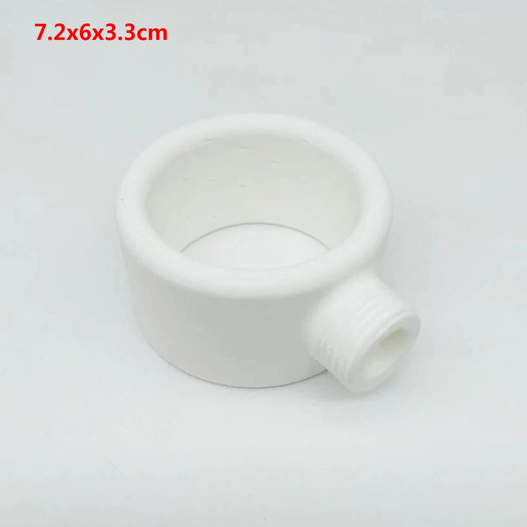 Shower Head Powerful Supercharging Hydromassage 360-Degree Ring Water Spray Spiral Nozzle All-round Cleaning Shower Head