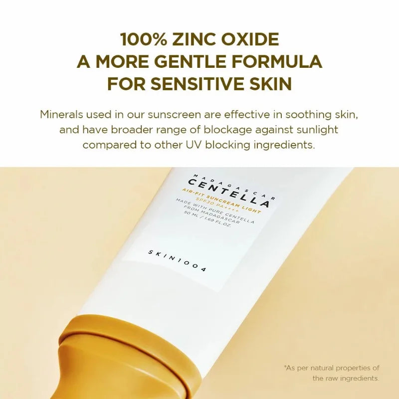 Korean Centella Ampoule Serum,Air-fit Suncreen Light SPF30 PA+++,Daily Suncreen Face Anti-Aging Serum Original Skincare Products