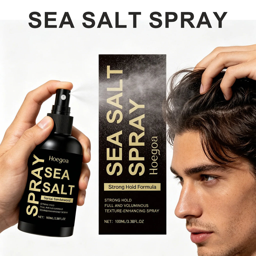 Sea Salt Spray Texturizing Hair Spray Volumizing Strong Hold Control Greasiness Beach Waves Non Sticky Natural Look 100ml