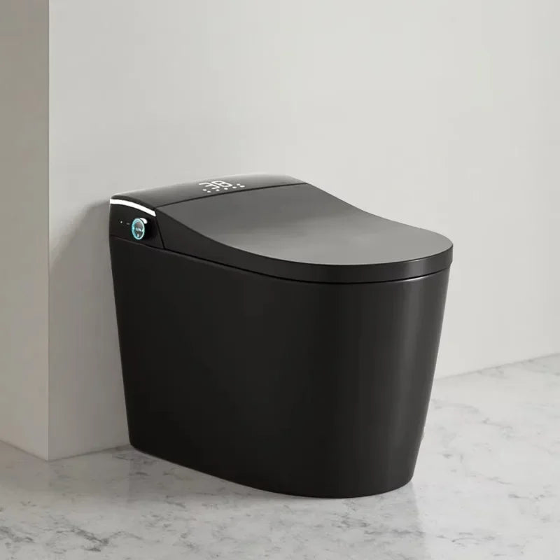 Modern Luxury Auto Sensor Flush European Bathroom Ceramic Automatic Wc Black Smart Toilet