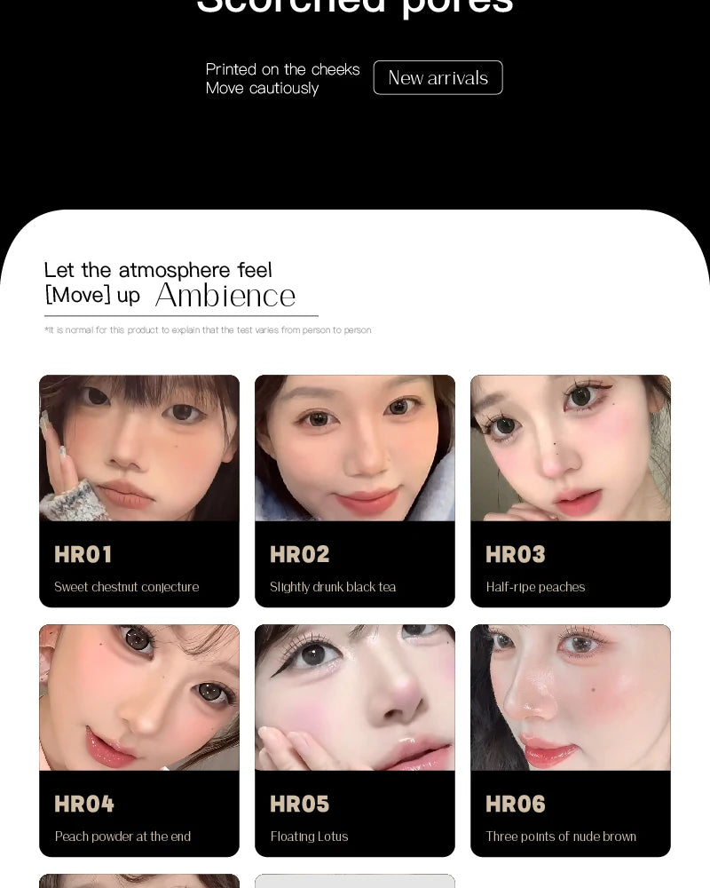 Purple Blush Cream Cheek Rouge Rose Brown Mud Palette Long-Lasting Waterproof Monochrome Brighten Face Moisturizing Blush Makeup