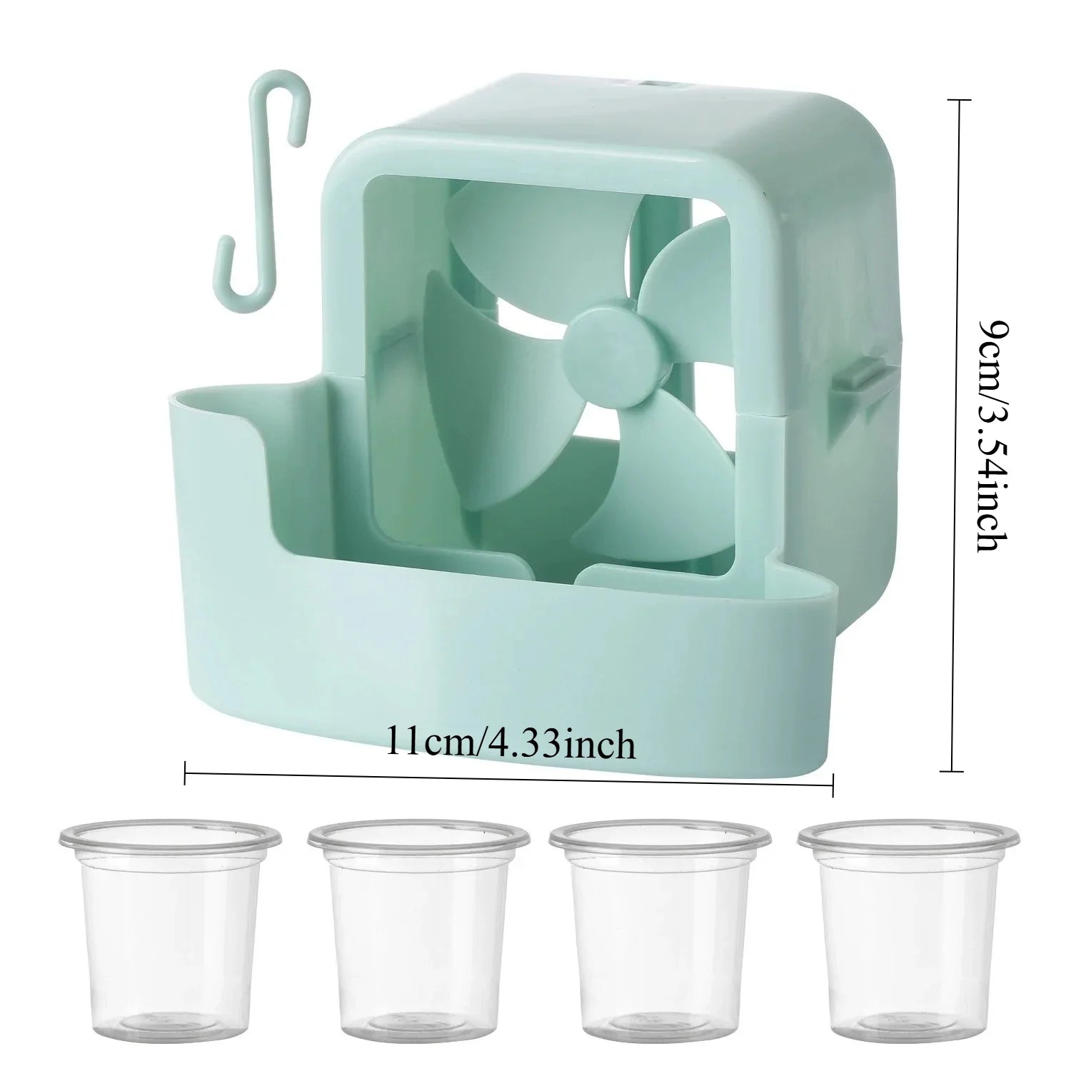 Fan Humidifier Cooler, Household Floor Fan with Water Cooling, Dorm Desktop Mini Air Conditioner Fan, Summer Heat Relief Small F