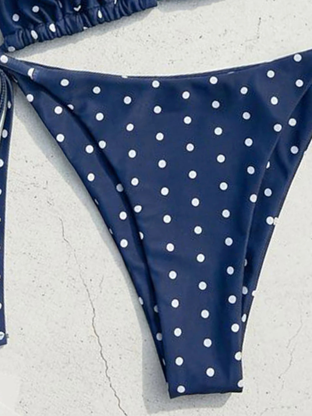 2026 Women's Retro Polka Dot Bikini Set Push up Tie Side Swimwear Sexy String Bikini Bottom for Beach Vacation Bathing Suits