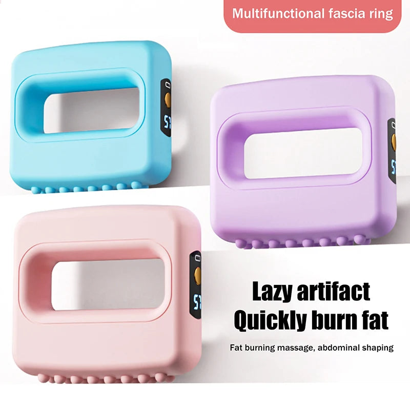 Electric Fascia Ring Massager Full Body Slimming Deep Tissue Vibration Massage With Belt Adjustable For Fat Burning&Shaping