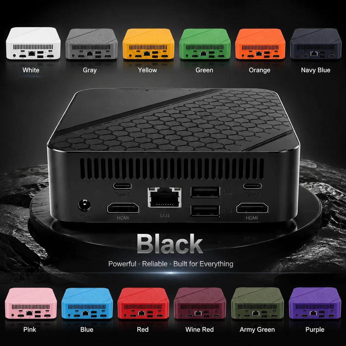 HOT Intel Core i9 10980HK Mini PC Windows 11 UHD Graphics Pocket Computer 16GB RAM minipc WiFi6 1TB 2TB SSD Desktop Gaming
