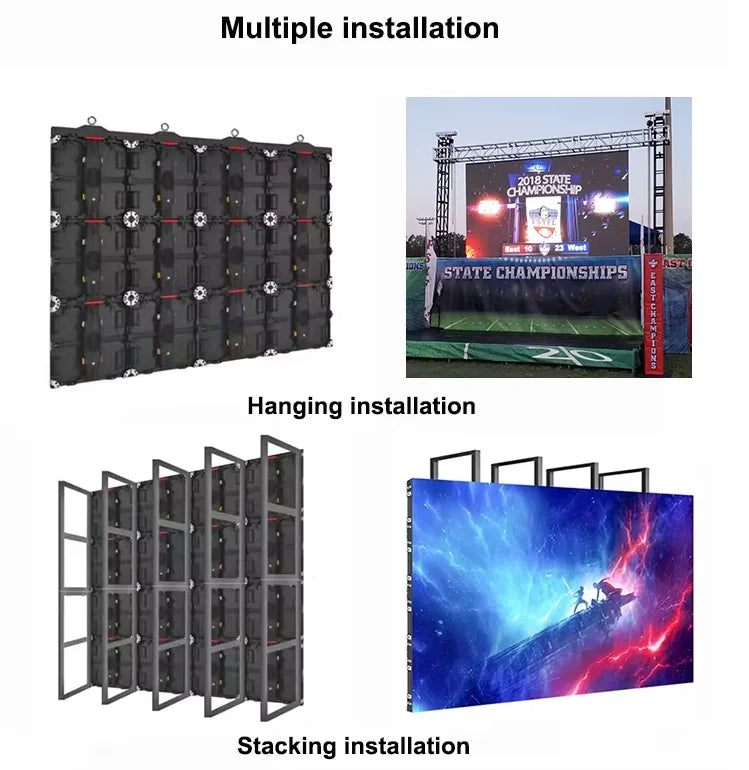 High Resolution Outdoor/Indoor P3.91 Micro Tile Led Display Screen, 500x500mm 500x1000mm for Corporate Lobby Control Room Museum