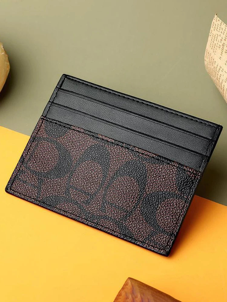 1pc RFID Blocking Card Holder, Slim & Luxury PU for Women, Multi-Slot for Cards & Cash, Compact Wallet, ID Holder, Gift Idea