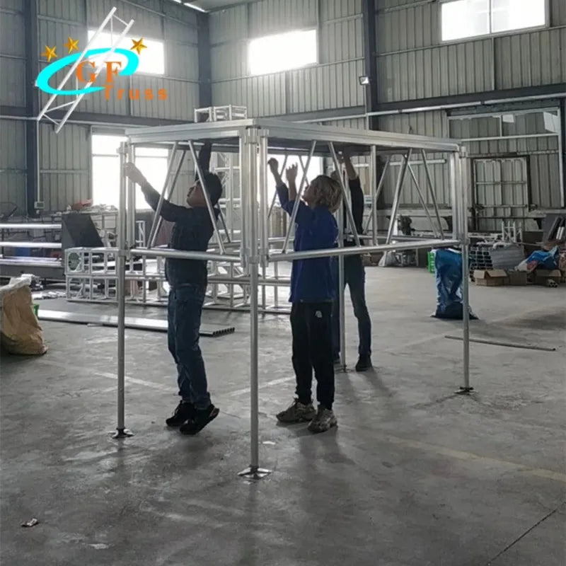 4*8 ft Easy-install Mobile Foldable Aluminum Stage Platform for Events