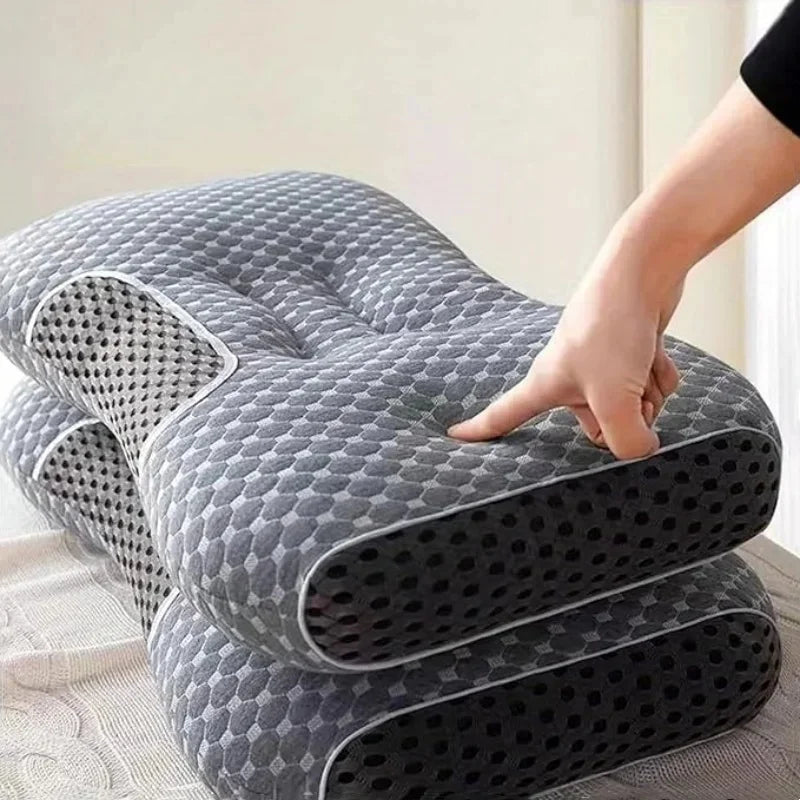 Home Cervical Memory Pillow, Helps Sleep and Protects The Neck Home Pillow,Gray#Color:DARK GRAY,Size:45*70