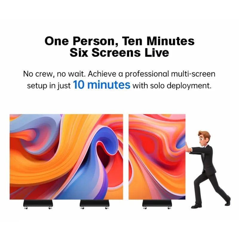 GOB P1.86 P2.5 Portable Indoor Video Poster Led Screen Panel Digital Billboards Advertising Display Vertical Signage