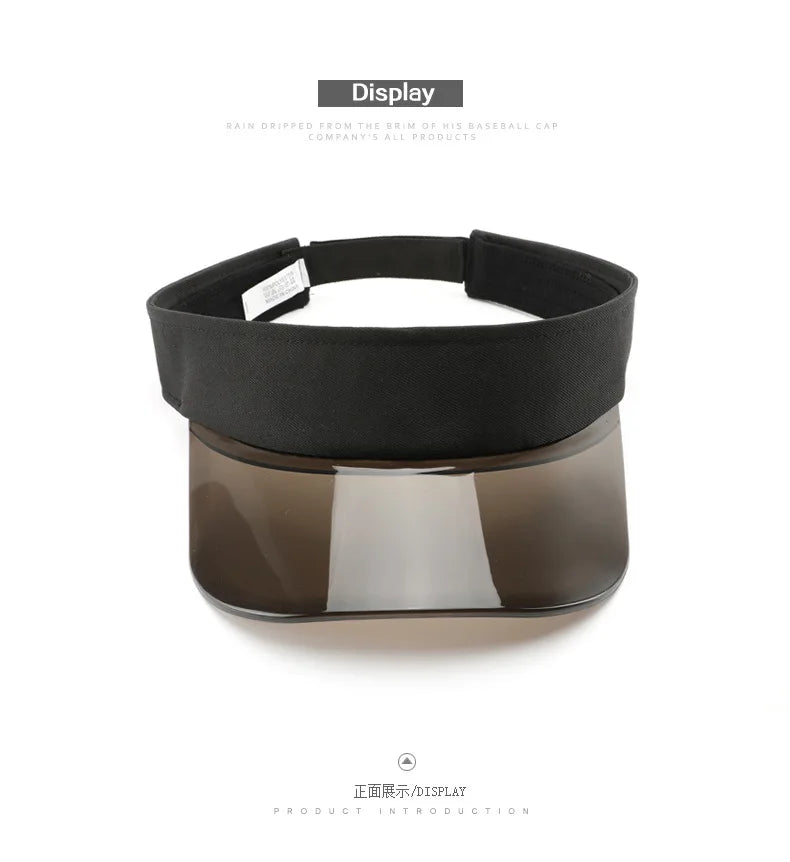 Women's open-top hat, Japanese and Korean style, sun protection, no-top sun hat for outdoor sports