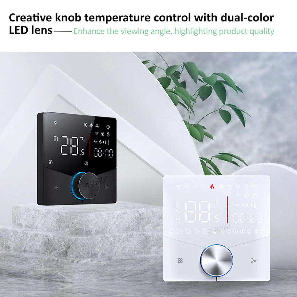 EU 24V 220V WIFI Smart Air Conditioner Thermostat Temperature Controller for Cooling Heating Programable Thermostatic Valve