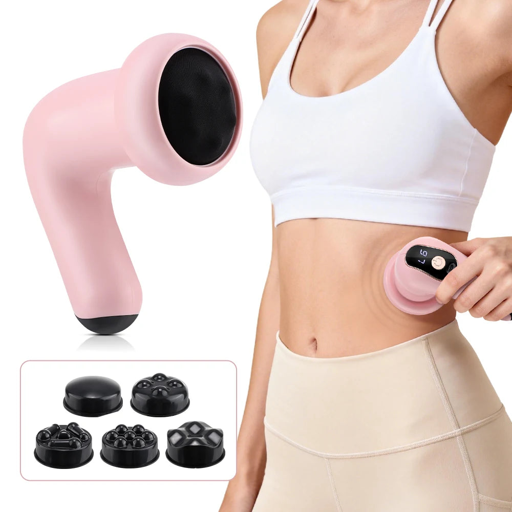 5 IN 1 Electric Fat Burner Body Slimming 6 Level Vibration Massage Anti Cellulite Portable Abdomen Massager Waist Leg Shaping