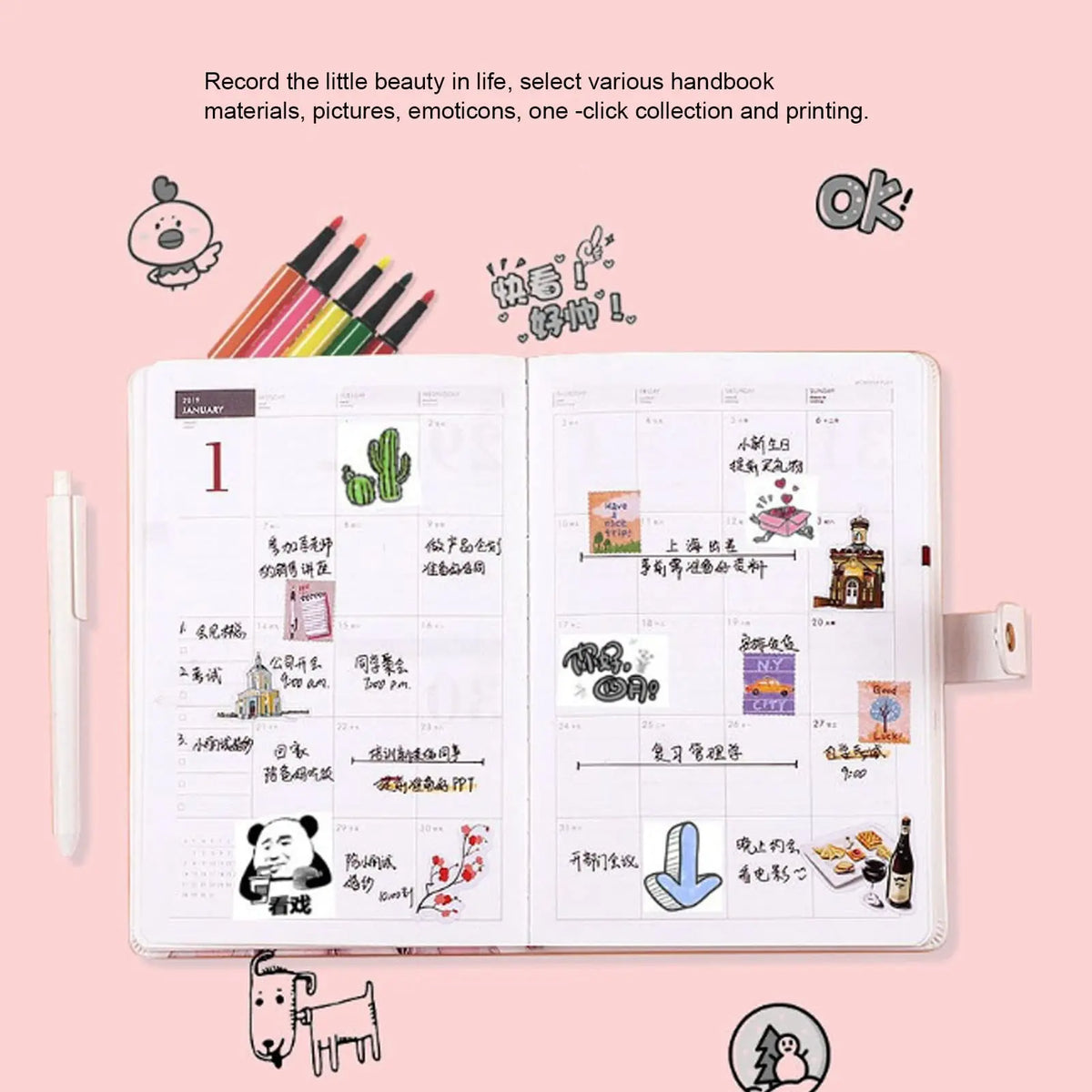 Transparent Self-Adhesive Thermal Paper, Glossy 57x25mm Printer Paper, Compatible with Portable Mini Pocket Thermal Printers