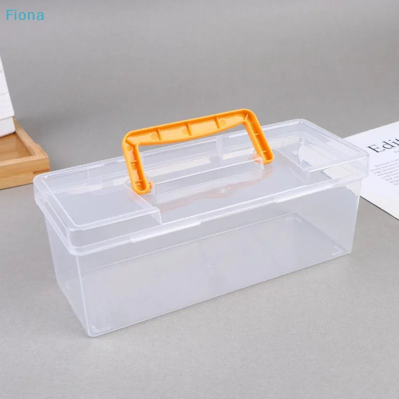 ✔Professional Tool Organizer Set,Transparent Parts Storage With Dividers-Portable Case For Kitchen Condiment Storage