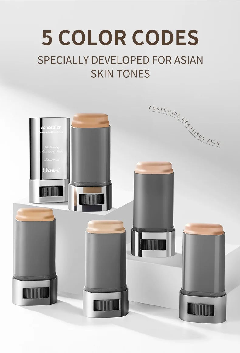 Matte Foundation Cream Stick Boosted Skin Tint Silky Texture Moisturizing Lasting Coverage Concealer Base Even Skin Tone Makeup