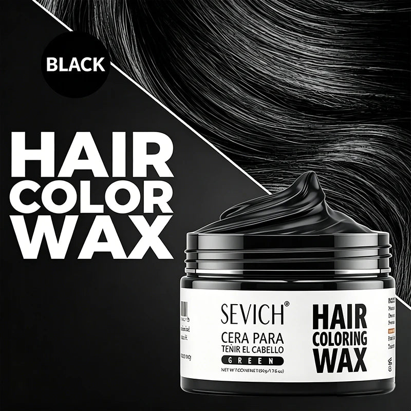 Valentine's Day DIY Hair Dyed Mud Halloween One-Time Hair Coloring Wax Hair Colour Cream for Eyebrow Beards Coloring Styling