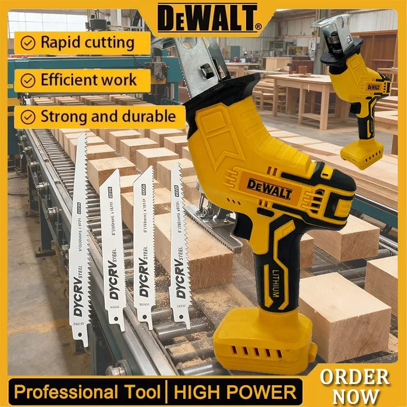 DeWalt Power Tools Cordless Brushless Angle Grinder Cutter Electric Wrench Electric Hammer Chainsaw Polisher Air Pump for 18V