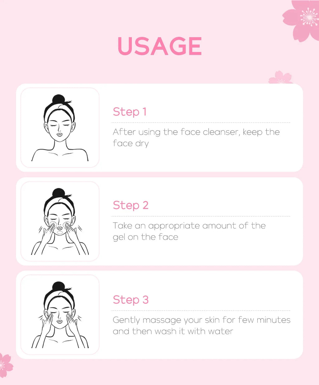 Sakura Gentle Exfoliating Gel for Face and Body, Deep Pore Cleansing Skin Smoothing Brightening Scrub 60g