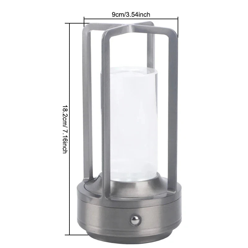 HOMEFISH Night Light Black Gold Silver Table Lamp Touch USB Charging Ambient Light Suitable for Bedrooms Living Rooms