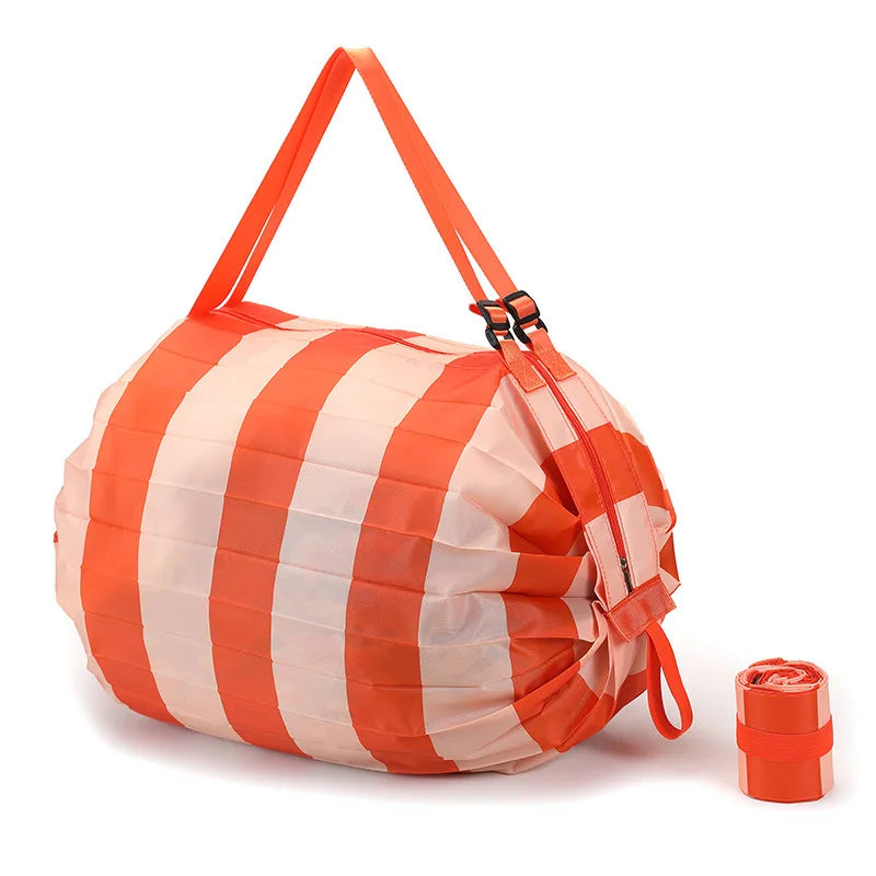 Portable Shopping Bag Large Capacity Foldable Storage Shoulder Bag Travel Handbags With Handle Outdoor EDC Camp Beach Bag