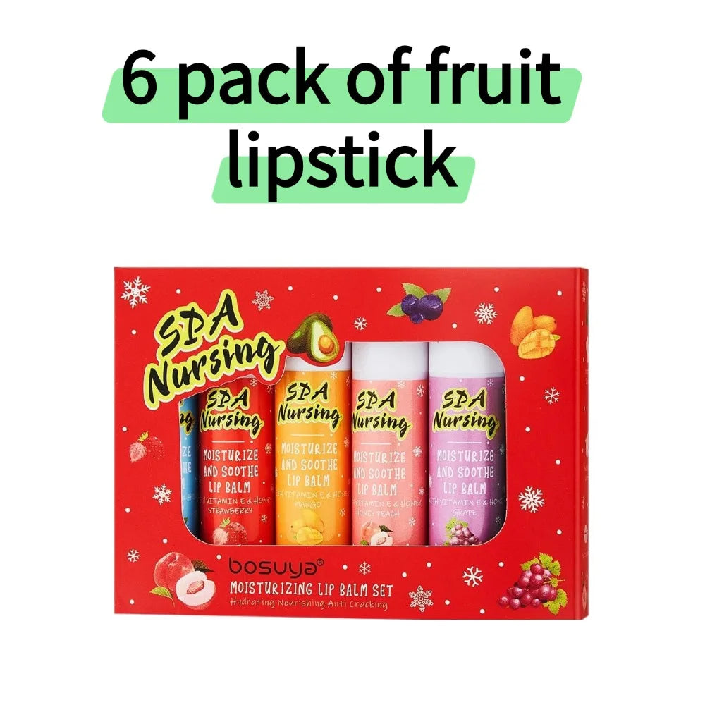 Fruity Lip Balm Set – 24Pcs Moisturizing Lip Care Kit with Vitamin E & Shea Butter, Deeply Nourishes Dry Chapped Lips