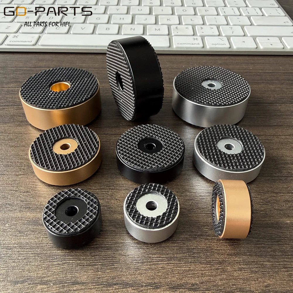 20mm 30mm 40mm Solid Aluminum Amplifier Feet Speaker Cabinet Isolation Stand Damper Leg Base DAC PC Turntable CD Player Mat Pad