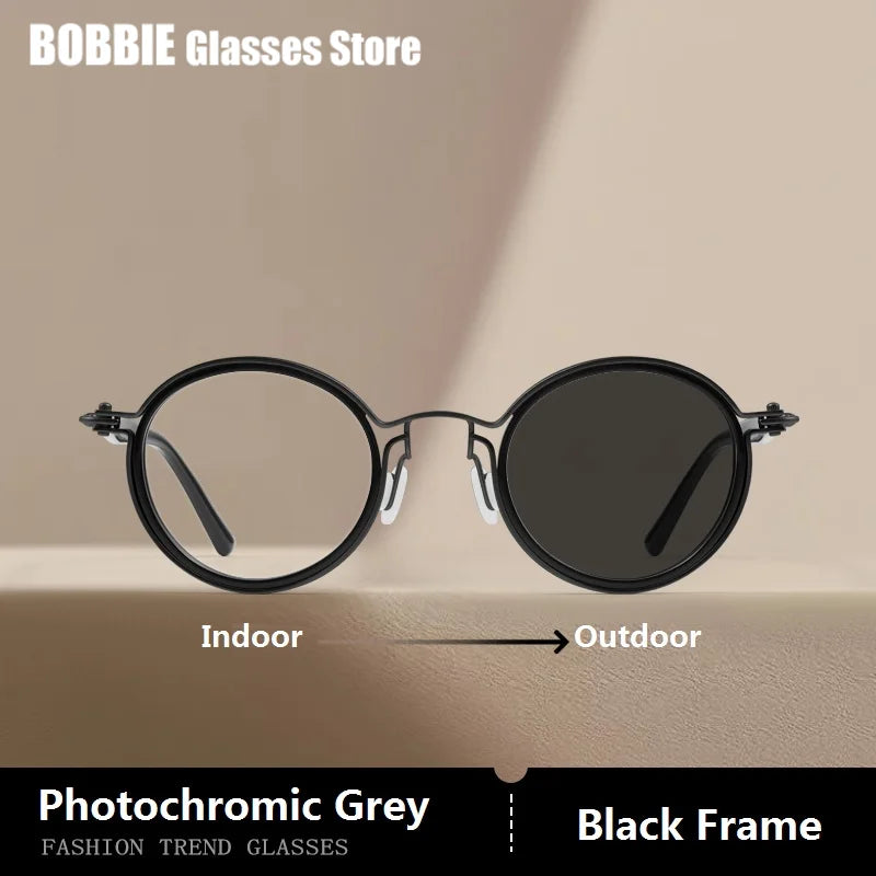 Polarized Sunglasses Men UV400 Protective Driving Spectacles Handmade Titanium Acetate Sun Glasses Photochromic Outdoor Eyewear