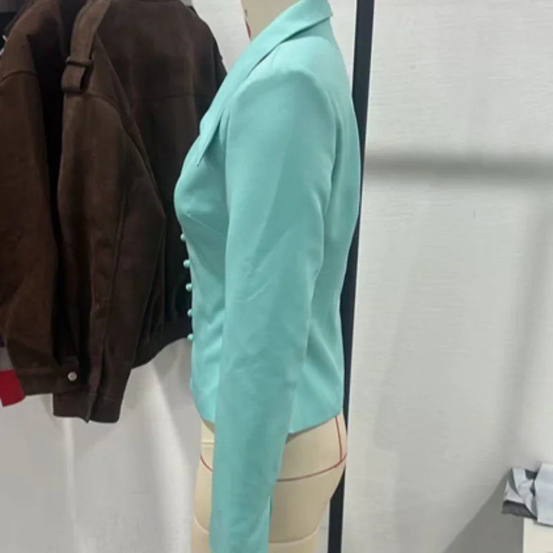 Solid Lapel Shirts 2 Piece Sets Women Chic Lapel Hollow Out Blazer Wrap Hip Slim Fit Mini Skirts Suits 2026 Lady Daily Wear New