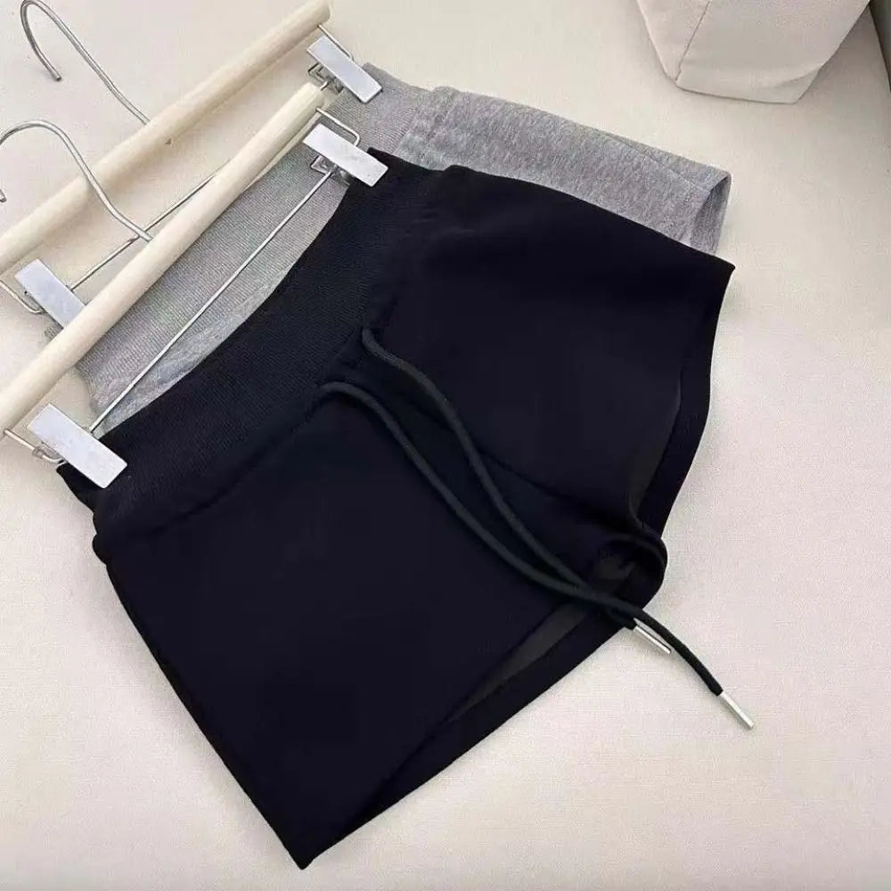 Drawstring High Waist Shorts Pajamas Pants Slim Fit Hot Woman Short Pants American Style Trousers Summer Casual Shorts Summer