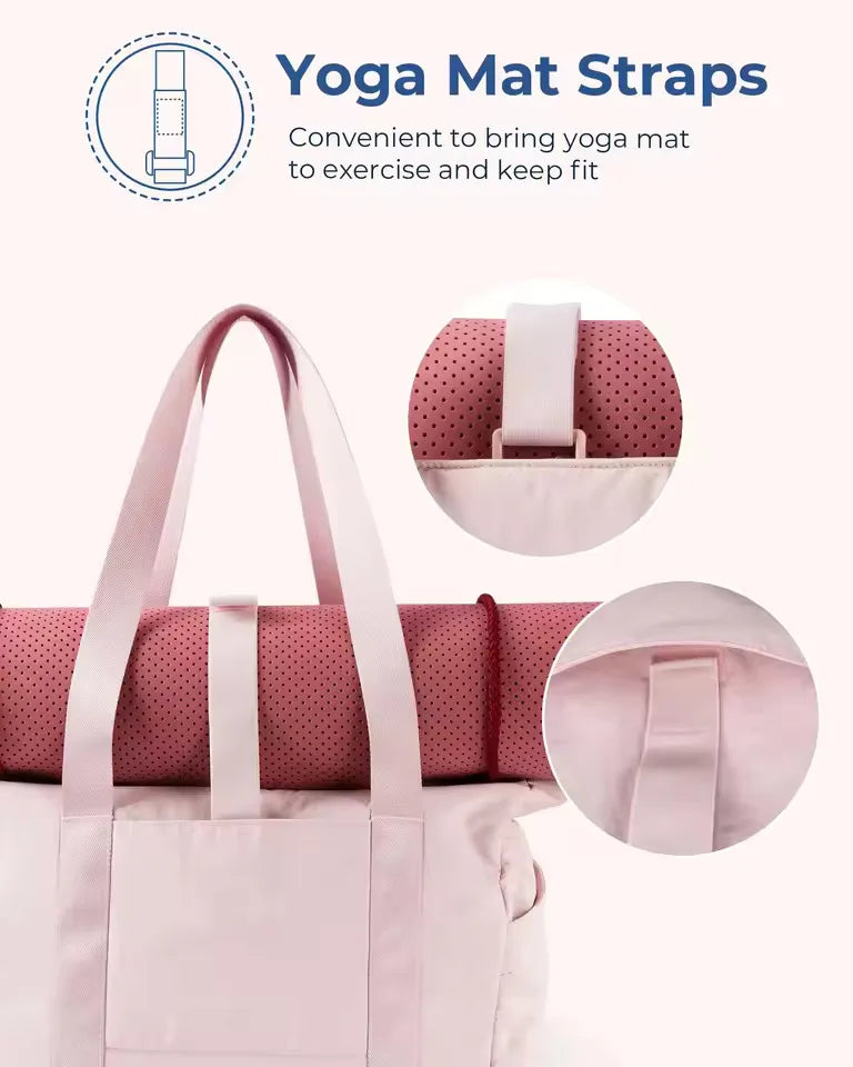 Women Tote Bag Waterproof Travel Duffel Bag Lightweight Shoulder Weekender Overnight Bag for Gyms Weekend Getaway