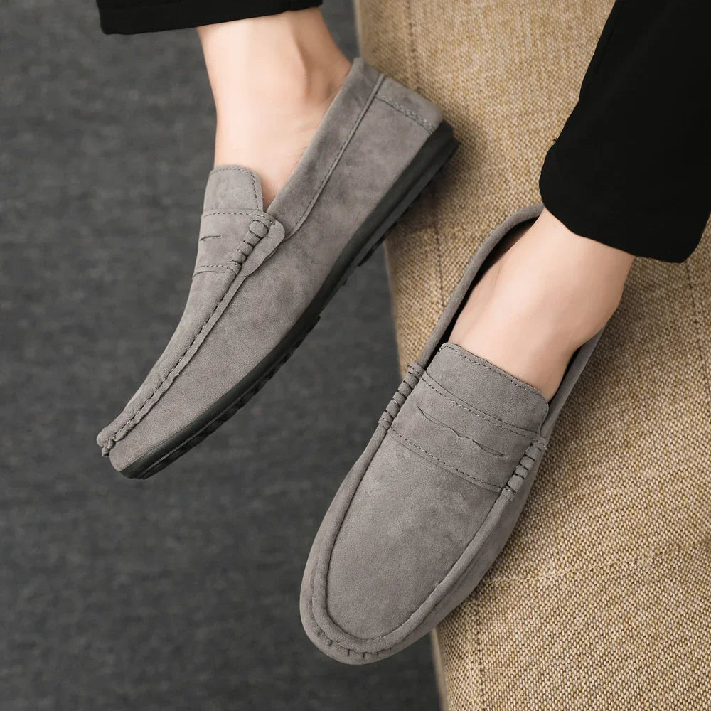 Men Loafers Soft High Quality Spring Autumn Shoes Men Casual Shoes Warm Slip on Flats Driving Shoes Large Size chaussure hommes
