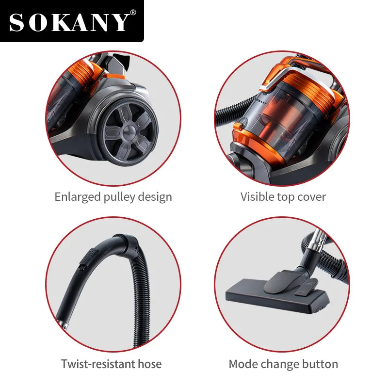 3600W 15000PA A Vacuum Cleaner Vacuum multi-cyclonic Filtration cored Vacuum Hard Floors Carpets FET Hair