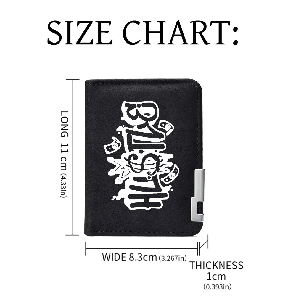 Men's Short Wallet, Featuring Multiple Card Slots, Card Holder, Double-fold Wallet, and a Fashionable Casual Men's Wallet.