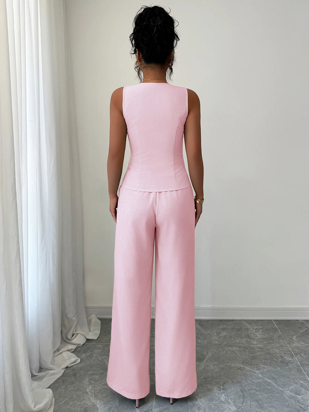Women's 2026 Spring/summer Casual Chic Urban Hot Girl Color-block Sleeveless Blazer Set Wedding Dress Femme Clothes Lace Beach