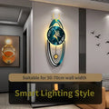 Modern Light Luxury Clock Wall Clock Living Room Creative Simple Home Fashion Atmosphere Wall Wall Clock Lamp Home Decor R8O8C2