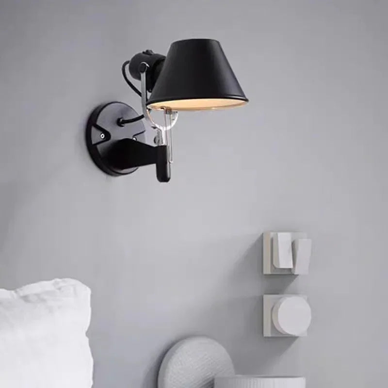 Modern Simple Modern Foldable Wall Lights Long Swing Arm Adjustable Aluminum Sconces Lamps Telescopic Wall Lights For Bedroom