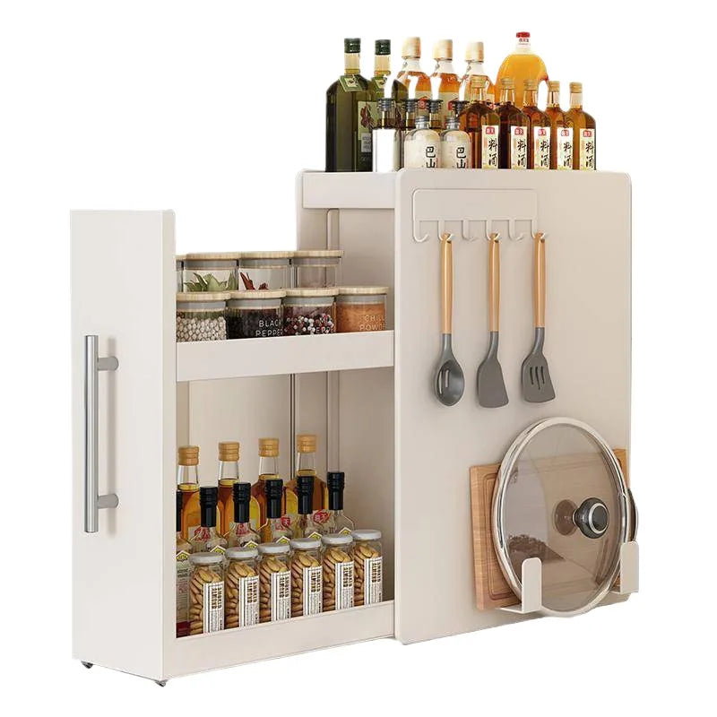 New Pull-out Multifunctional Multi-layer Storage Shelf for Seasoning Products Kitchen Narrow Table Supplies Storage Rack