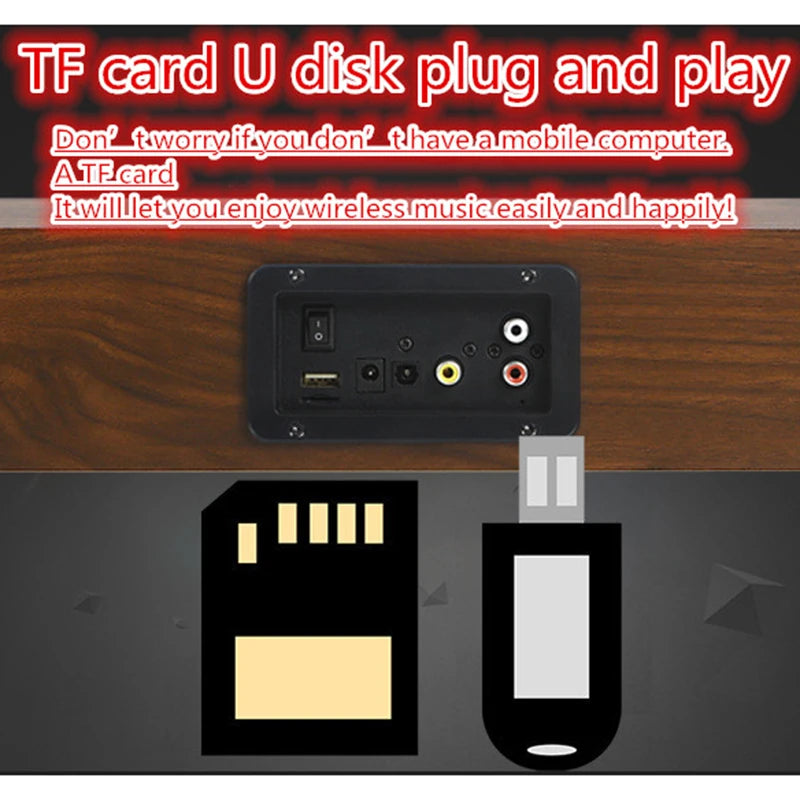 Home Theater Wireless Bluetooth Speaker TV Speakers For TV Computers with remote control TF AUX U-Disk Fm Radio Sound System Box