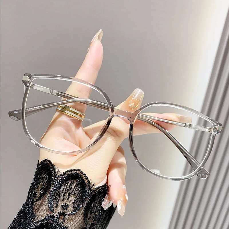 Fashion Women's Grade Glasses Trendy Luxury Reading Glasses Lady Presbyopic Graduated Lenses Transparent Glasses Eyepieces 2025