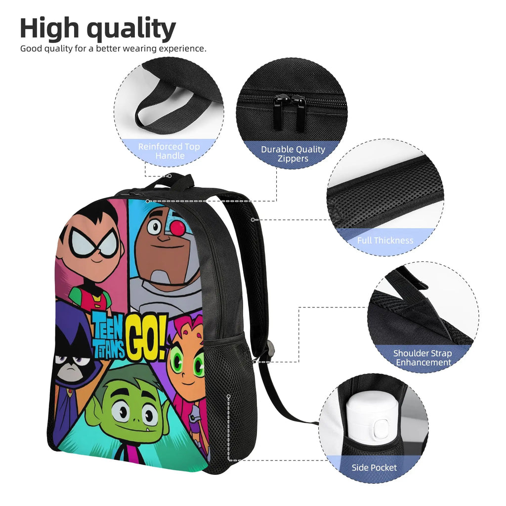 Toddler's Teens Titans Go Beast Boy Backpack Preschool Kindergarten  School Bags for Boys and Girls