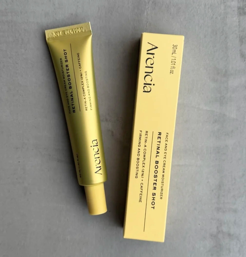 30ml Arencia Retinal Brighten Firming Boosting Moisturizer VitaminC Booster Shot Glutathione Face Eye Cream Day Night Cream Duo