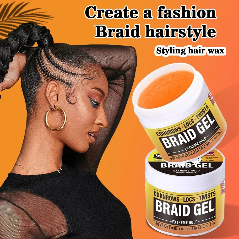 Men's Hair Wax for Styling - Strong Hold, Moisturizing, Light Scent, Retro Look - Hair Styling Product