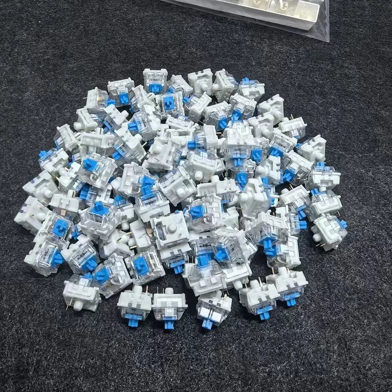 20-100pc Mechanical Keyboard Switches Blue Red Brown Switch Customizable Hot-Swappable 3 Pins Cross Stem for Mechanical Keyboard