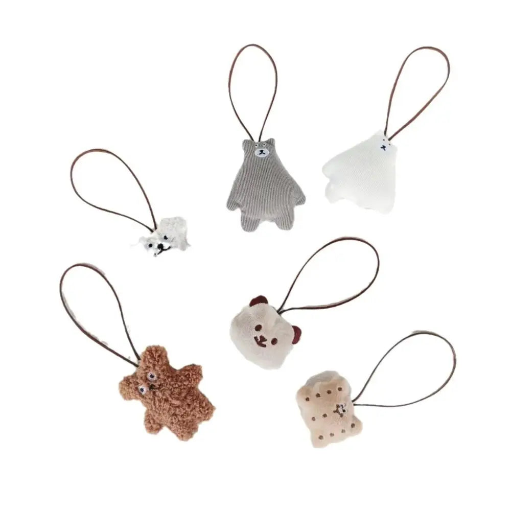 Cloth Bear Bag Pendant Soft Bag Charms Bag Match Accessories Cue Backpack Decoration Cookie Korean Style Animal Lanyard Girl