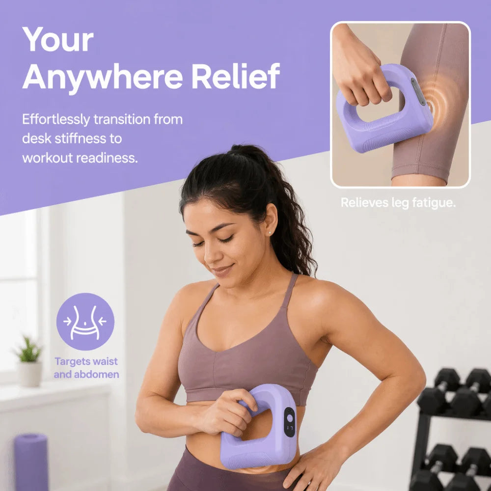 Portable Electric Fascia Massage Ring Ergonomic Adjustable Speed Electric Body Slimming Machine Compact Size Fat Burning